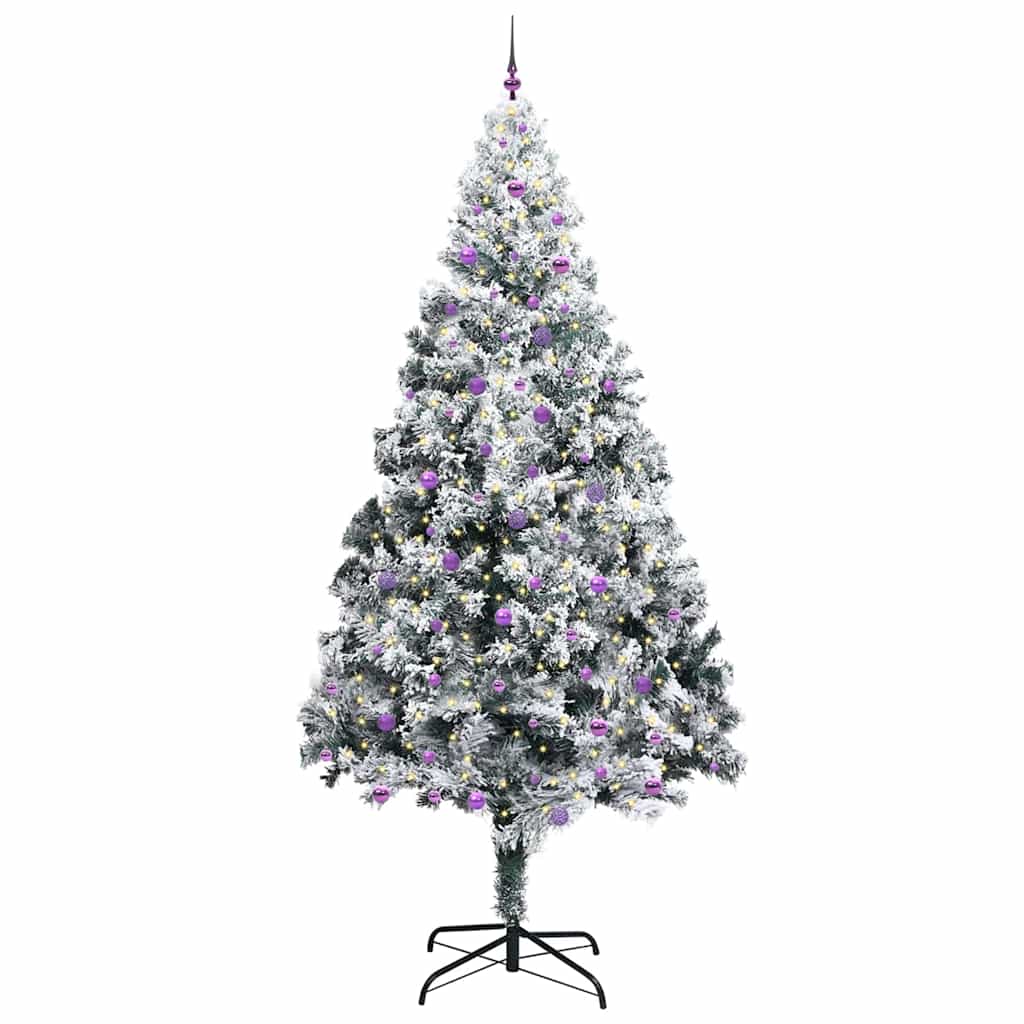 Christmas Tree with 300 LEDs with Stand White 300 cm PVC